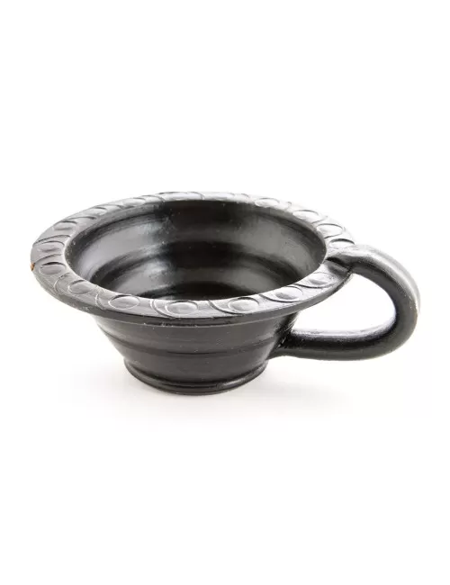 Räuchergefäß - Makal schwarz - aus Ton ca. 13cm