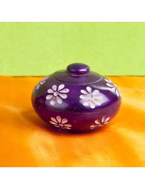 Blumendöschen, lila ca. 7,7 cm - 2 er Pack