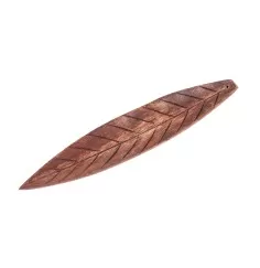 Räucherstäbchenhalter - aus Holz -brown Leaf