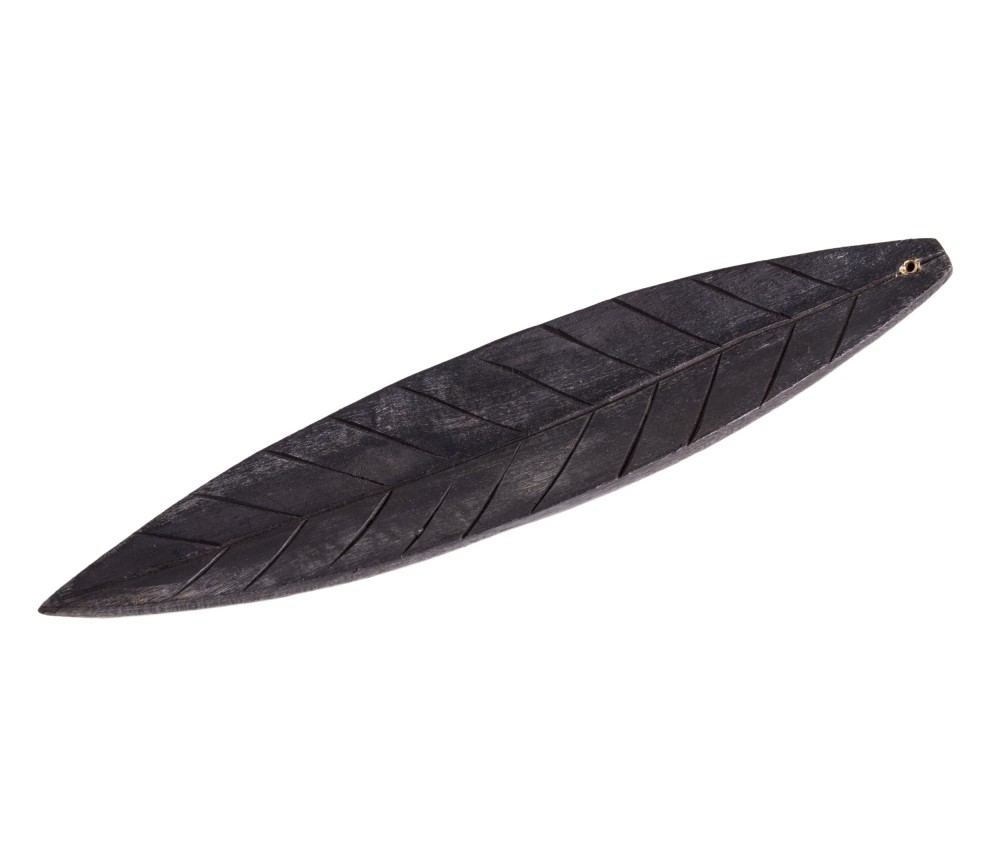 Räucherstäbchenhalter - aus Holz -dark Leaf