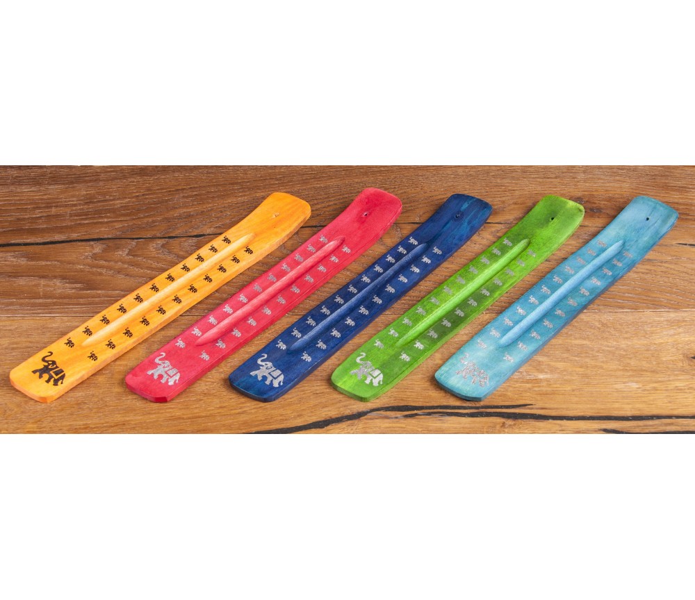 Räucherstäbchenhalter -  Elefant - in verschiedenen Farben