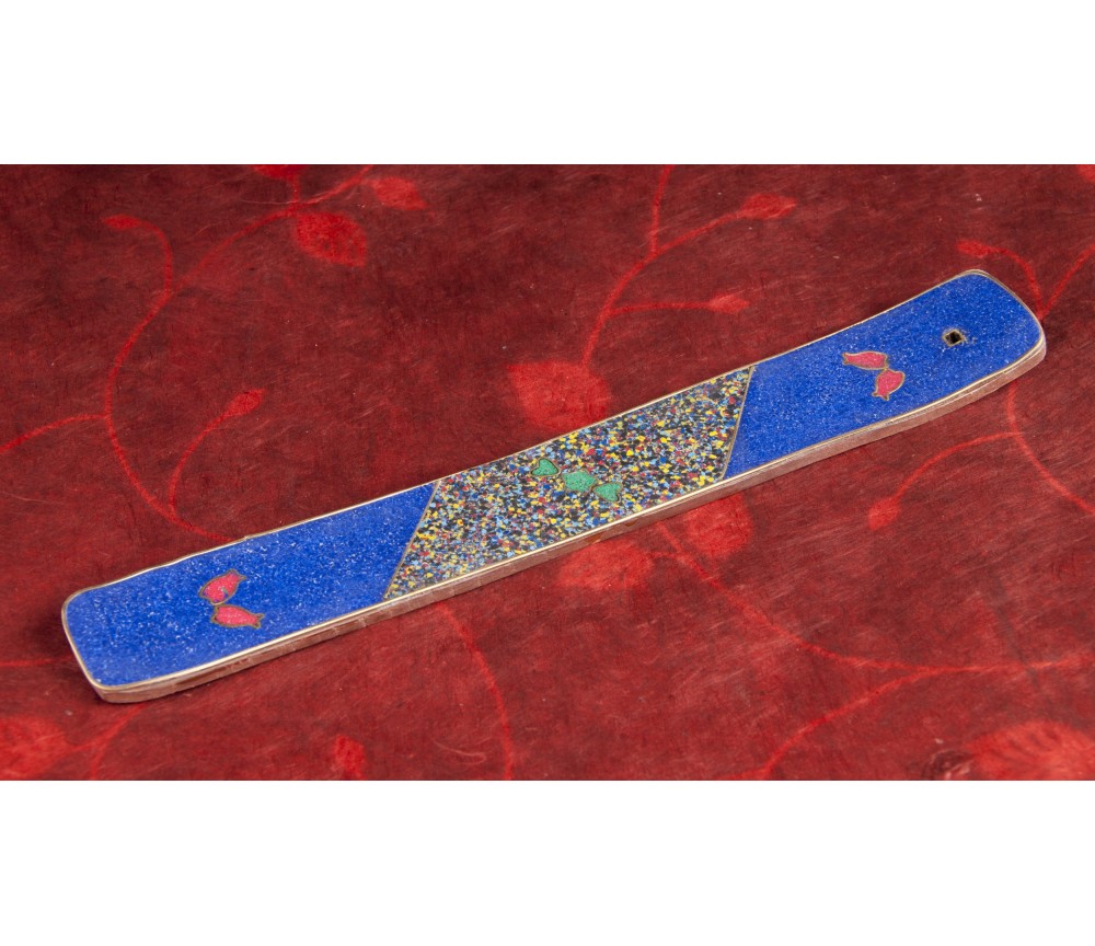 Räucherstäbchenhalter - Amritsar blau ca.26 x 3,5 cm