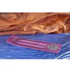 Räucherstäbchenhalter - Double - Violett Pentagramm