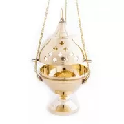 Räuchergefäß - schwenkbar - Avallé - Messing poliert, ca. 15 cm