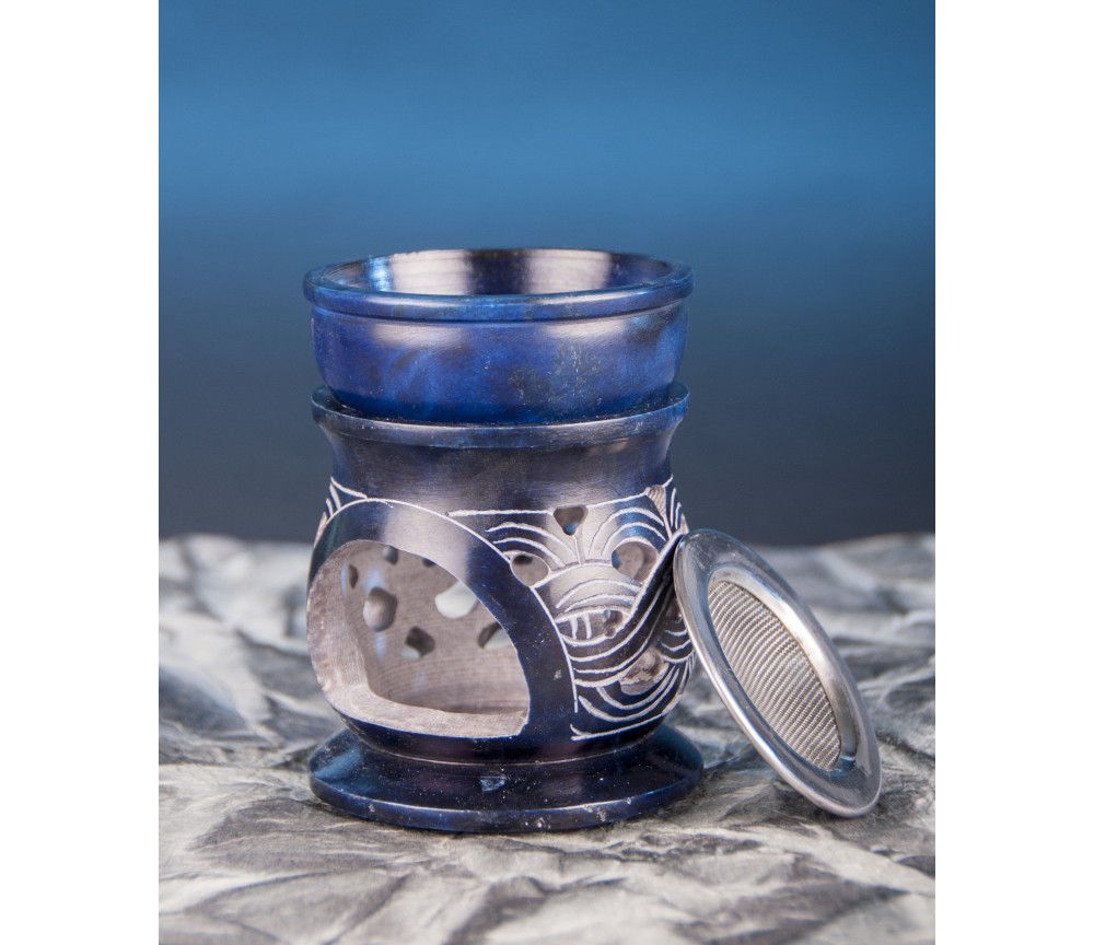 Aromalampe & Räuchergefäß in 1 "Keltischer Knoten" mit Sieb