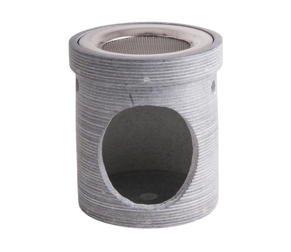 Räuchergefäß mit Sieb - "Modern Art" aus Speckstein