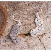 Ohrringe - Blume des Lebens - in Sterling Silber