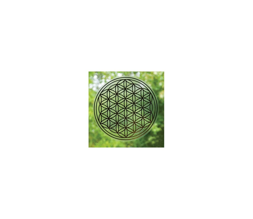 Aufkleber - Blume des Lebens - 4,5 cm - gold - 12 er Pack