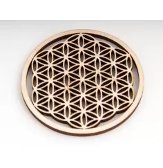 Blume des Lebens aus Holz 6 cm - 5er Pack