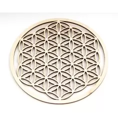 Blume des Lebens aus Holz 14,4 cm - 3er Pack