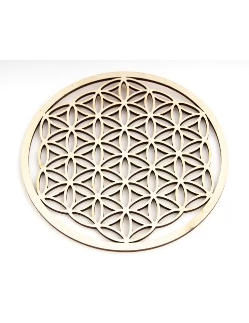 Blume des Lebens aus Holz 14,4 cm - 3er Pack