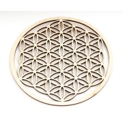 Blume des Lebens aus Holz 14,4 cm - 3er Pack
