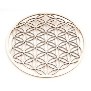 Blume des Lebens aus Holz 22 cm - 3er Pack