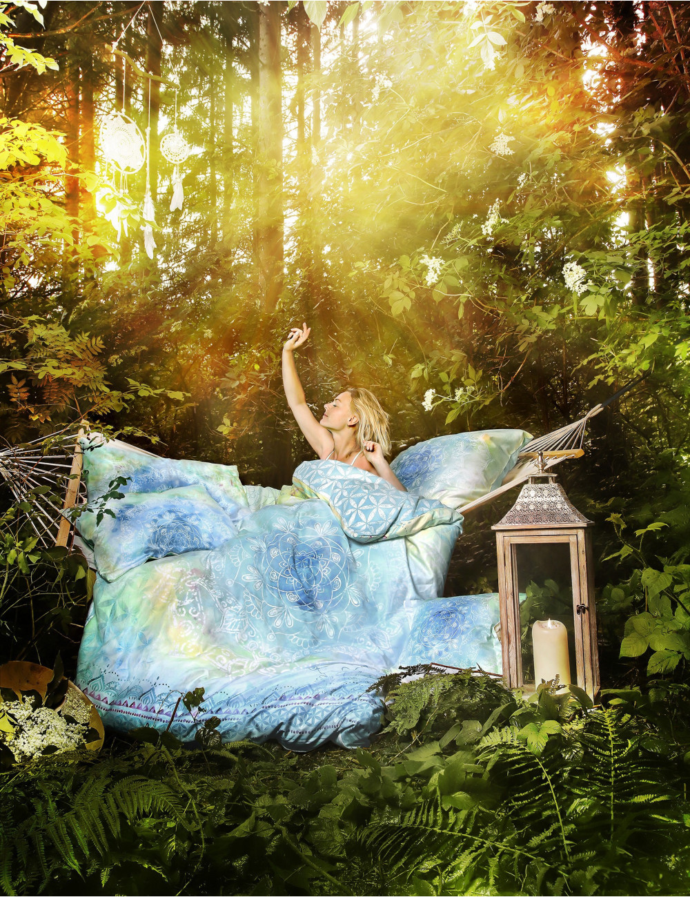 Spirit of OM - Bettwäsche Faszination - Blue Dream