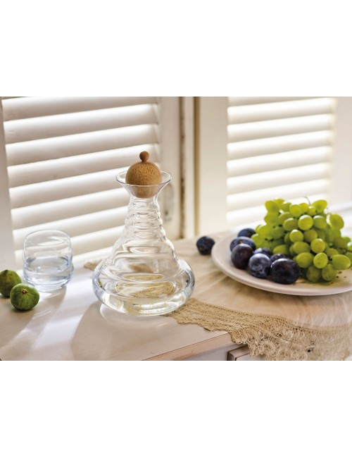 Vitalkaraffe - Aladin - Pinus Cembra Verschluss Deckel / Stöpsel aus Zirbenholz