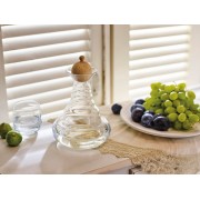 Vitalkaraffe - Aladin - Pinus Cembra Verschluss Deckel / Stöpsel aus Zirbenholz