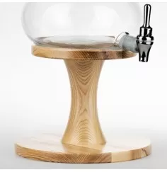 Vitalkaraffe - Eschenholzunterbau / Ständer für Universe Aladdin Platin 10 L