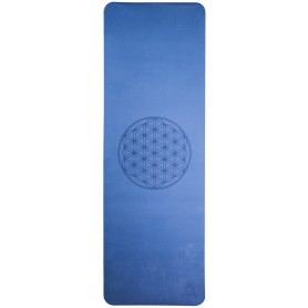 Yogamatte TPE ecofriendly - dunkelblau/hellblau