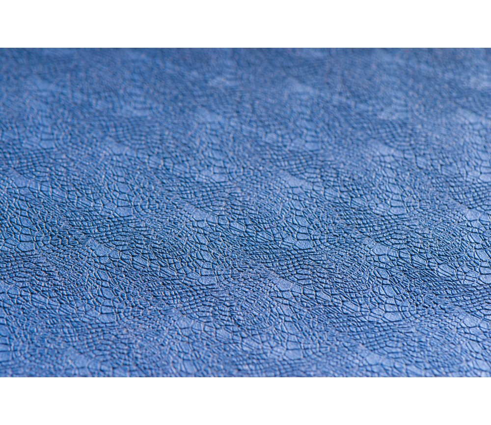 Yogamatte mit Blume des Lebens - 6 mm - TPE ecofriendly - dunkelblau/hellblau