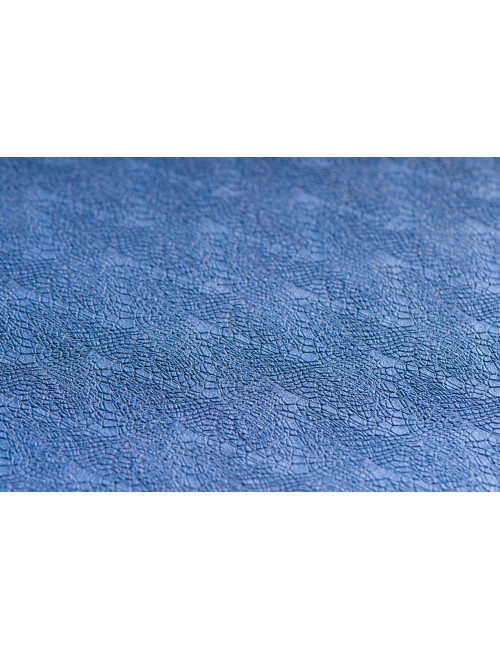 Yogamatte mit Blume des Lebens - 6 mm - TPE ecofriendly - dunkelblau/hellblau