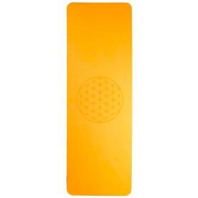 Yogamatte TPE ecofriendly - orange/grau