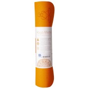 Yogamatte mit Blume des Lebens - 6 mm - TPE ecofriendly - orange/grau