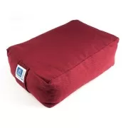 Meditations Sitz weinrot mit Buchweizen gefüllt - 30x20x10 cm