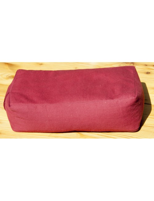 Meditations Sitz weinrot mit Buchweizen gefüllt - 30x20x10 cm