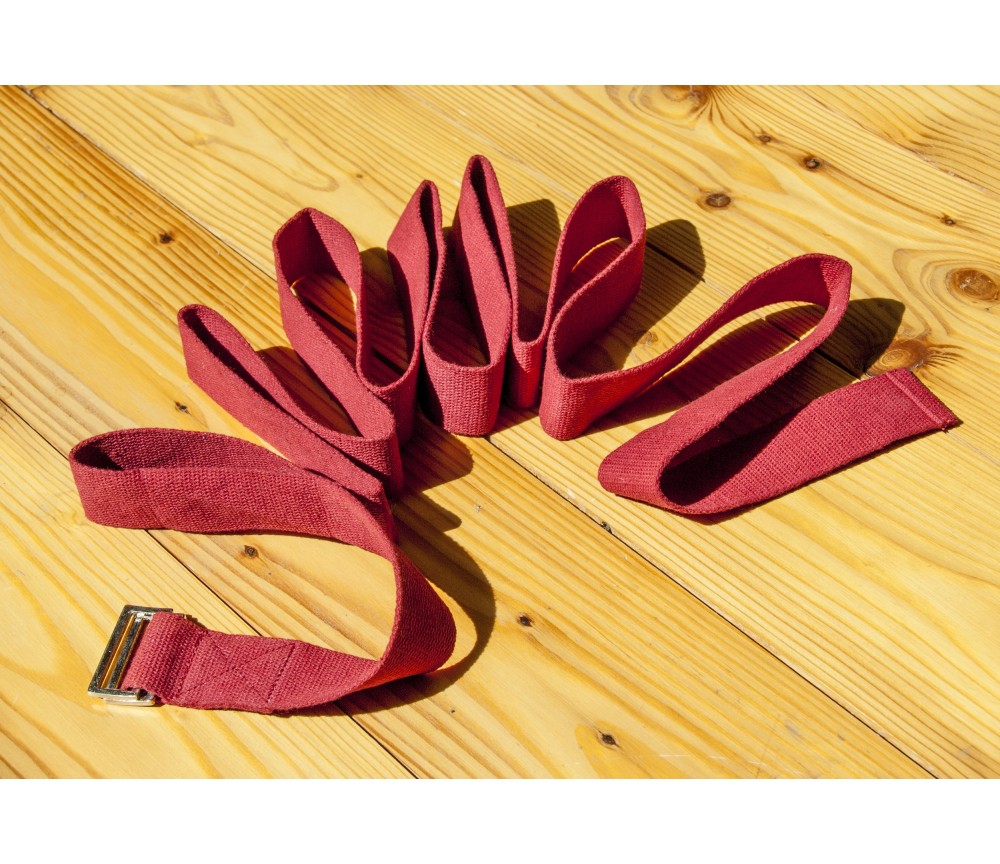 Yoga Gurt 2,4 m -weinrot