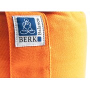 Meditationskissen - orange - Blume des Lebens - mit Buchweizen gefüllt 30 x 15 cm