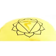 Meditationskissen - Solarplexuschakra - mit Buchweizen gefüllt 36 x 15 cm