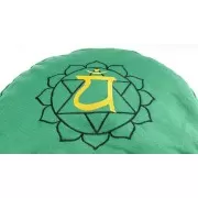 Meditationskissen - Herzchakra - mit Buchweizen gefüllt 36 x 15 cm