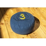 Meditationskissen  -Stirnchakra - mit Buchweizen gefüllt 36 x 15 cm