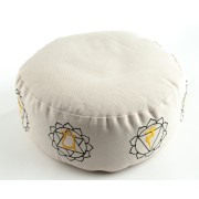 Meditationskissen - Chakra 7 er Set - mit Buchweizen gefüllt - je Kissen 36 x 15 cm