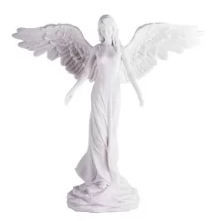 Statue - Friedensengel weiß aus Kunstharz ca. 30 cm