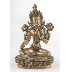 Statue - Grüne Tara Messing ca. 21 cm