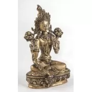 Statue - Grüne Tara Messing ca. 21 cm