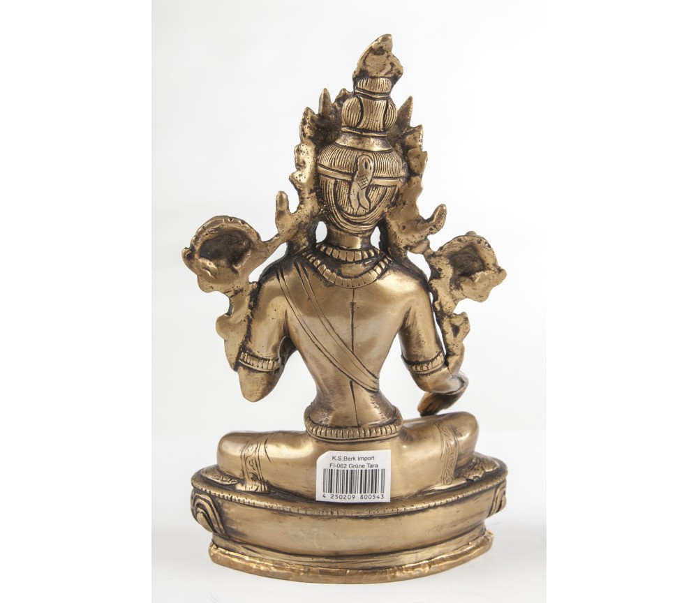 Statue - Grüne Tara Messing ca. 21 cm