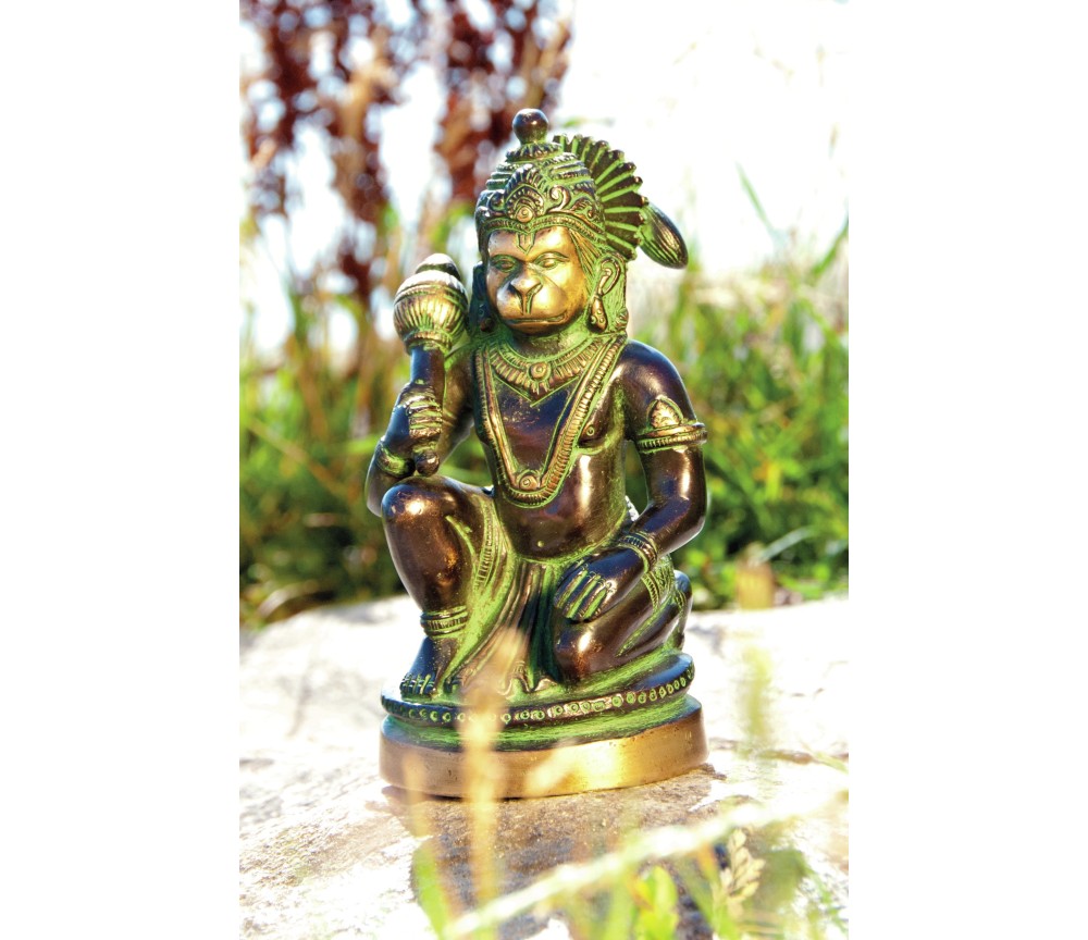 Statue - Hanuman aus Messing  ca. 13 cm