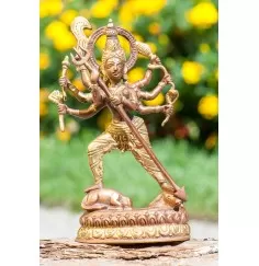 Statue - Kali aus Messing ca. 19,5 cm