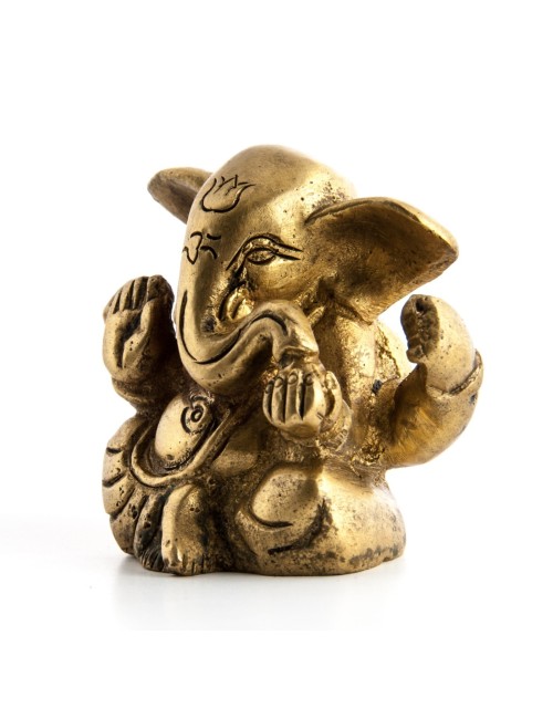 Statue - Ganesha - 5 cm - aus Messing