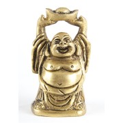 Statue - Happy Buddha 5 cm - aus Messing
