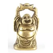 Statue - Happy Buddha 5 cm - aus Messing