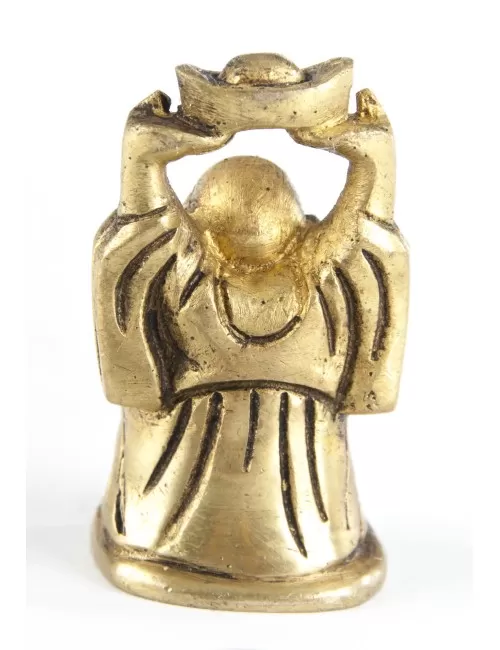 Statue - Happy Buddha 5 cm - aus Messing