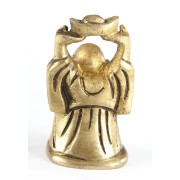 Statue - Happy Buddha 5 cm - aus Messing
