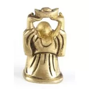 Statue - Happy Buddha 5 cm - aus Messing