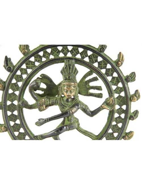 Statue - Shiva Nataraj - 15 cm - aus Messing