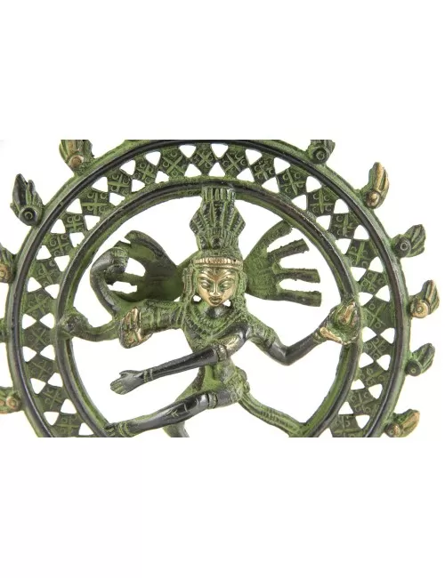 Statue - Shiva Nataraj - 15 cm - aus Messing