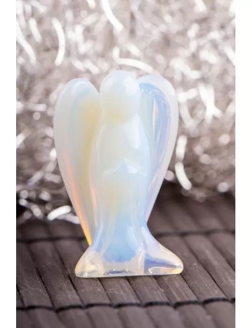 Edelsteinengel - Engel aus Engelchen aus Opalglas,, ca. 3,5 cm