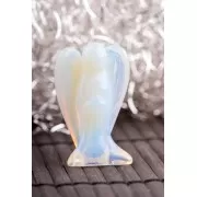 Edelsteinengel - Engel aus Engelchen aus Opalglas,, ca. 3,5 cm